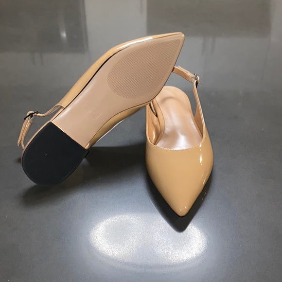 NWT Eldof Pointed Toe Slingback Flats - Picture 10 of 11